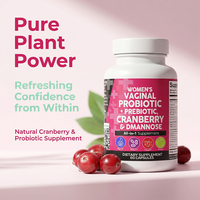 Capsules de Probiotiques pour Femmes OEM ODM, Mélange Herbal Prébiotique au Pissenlit, Pot de 60 Comprimés, Idéal pour les Voyages et la Portabilité