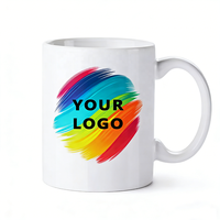 Mug en céramique blanc personnalisable avec logo, mugs à café promotionnels, cadeaux, objets publicitaires, logo imprimé, fabricant de mugs en céramique personnalisés