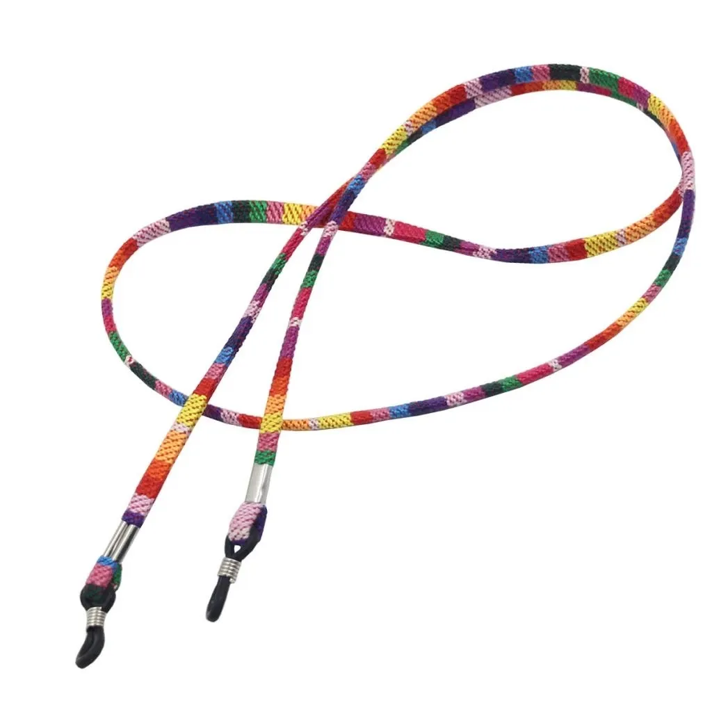 Цепочка для очков в стиле бохо, цветной держатель для солнцезащитных очков из хлопка, для женщин и девушек