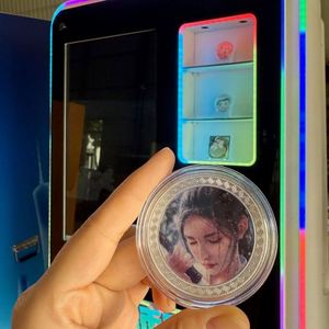 เครื่องพิมพ์แบบบริการตนเองสำหรับเหรียญทอง เงิน ลายสถานที่ท่องเที่ยว พิมพ์สี UV ด้วยตัวเอง วัสดุ ABS 110/220V รับประกัน 1 ปี - Product Image 1