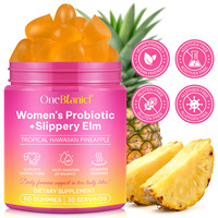OneBotanical Gummies Probiotiques Équilibre Féminin pour Femmes – Complément de Santé Vaginale, Vitamines pour Maintenir l'Équilibre du pH