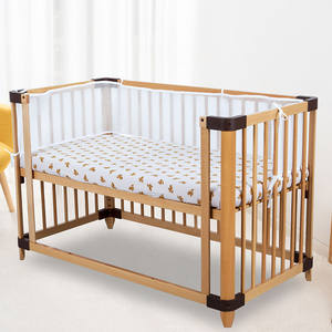 ODM OEM-almohadilla <span class=keywords><strong>de</strong></span> seguridad portátil trenzada para bebé, juego <span class=keywords><strong>de</strong></span> cama <span class=keywords><strong>de</strong></span> malla transpirable, <span class=keywords><strong>protector</strong></span> para <span class=keywords><strong>cuna</strong></span>, parachoques - Product Image 2