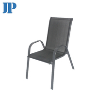 Chaise de salle à manger confortable et moderne pour banquet en plein air, cadre en aluminium, chaise pliante de jardin, restaurant, empilable, en métal