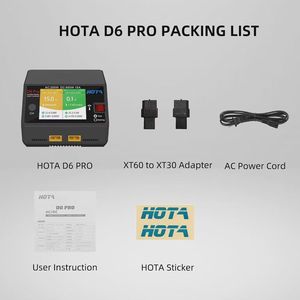 เครื่องชาร์จแบตเตอรี่ลิเธียมโพลิเมอร์แบบสองช่องสัญญาณอิสระ รุ่น D6 AC 100-240V PRO ชาร์จได้ทั้งแบบสองช่องและแบบบาลานซ์ รองรับ 2s 6s สำหรับชิ้นส่วนรถแข่ง RC - Product Image 2