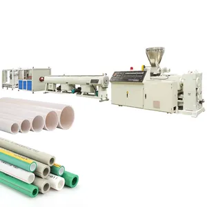 pipe fabrication making machine plastic pipe production line For PVC PPR PE PP UPVC other raw material