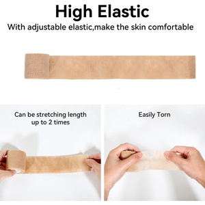 ม้วนผ้าพันแผลสีเนื้อกีฬากาวยืดหยุ่นผ้าพันแผลคุณภาพสูงขายส่งผ้าพันแผลกีฬากันน้ําระบายอากาศ - Product Image 3