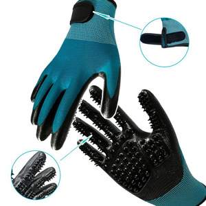 Gants de toilettage pour animaux de compagnie Jia Shengtian, en caoutchouc, pour masser et brosser les chats et les chiens, pour le bain et le nettoyage des poils longs et courts - Product Image 4