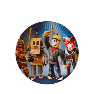 Nouvelles <span class=keywords><strong>d</strong></span>écorations de fête <span class=keywords><strong>d</strong></span>'<span class=keywords><strong>anniversaire</strong></span> sur le thème de <span class=keywords><strong>Roblox</strong></span>, guirlandes en papier imprimées, inserts pour gâteaux, assiettes - Product Image 2