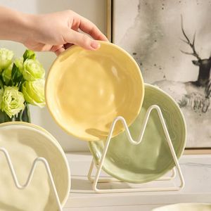 New Promotion Hot Style Yellow Green Colourful Dinnerware <b>Sets</b> Cute Ceramic Tableware Oven Safe Dishwasher Safe Customized Color - Product Image 5