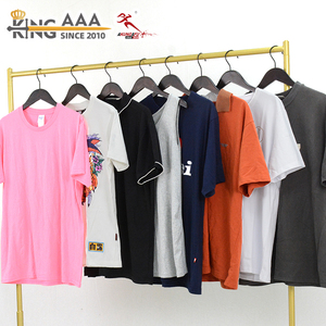 เสื้อยืดผู้ชาย KungFu KingAAA แบบผสมผสาน สไตล์วินเทจ ผ้าฝ้ายคุณภาพดี คอโอ ทรงหลวม สตรีทแวร์ ไซส์ใหญ่ - Product Image 1