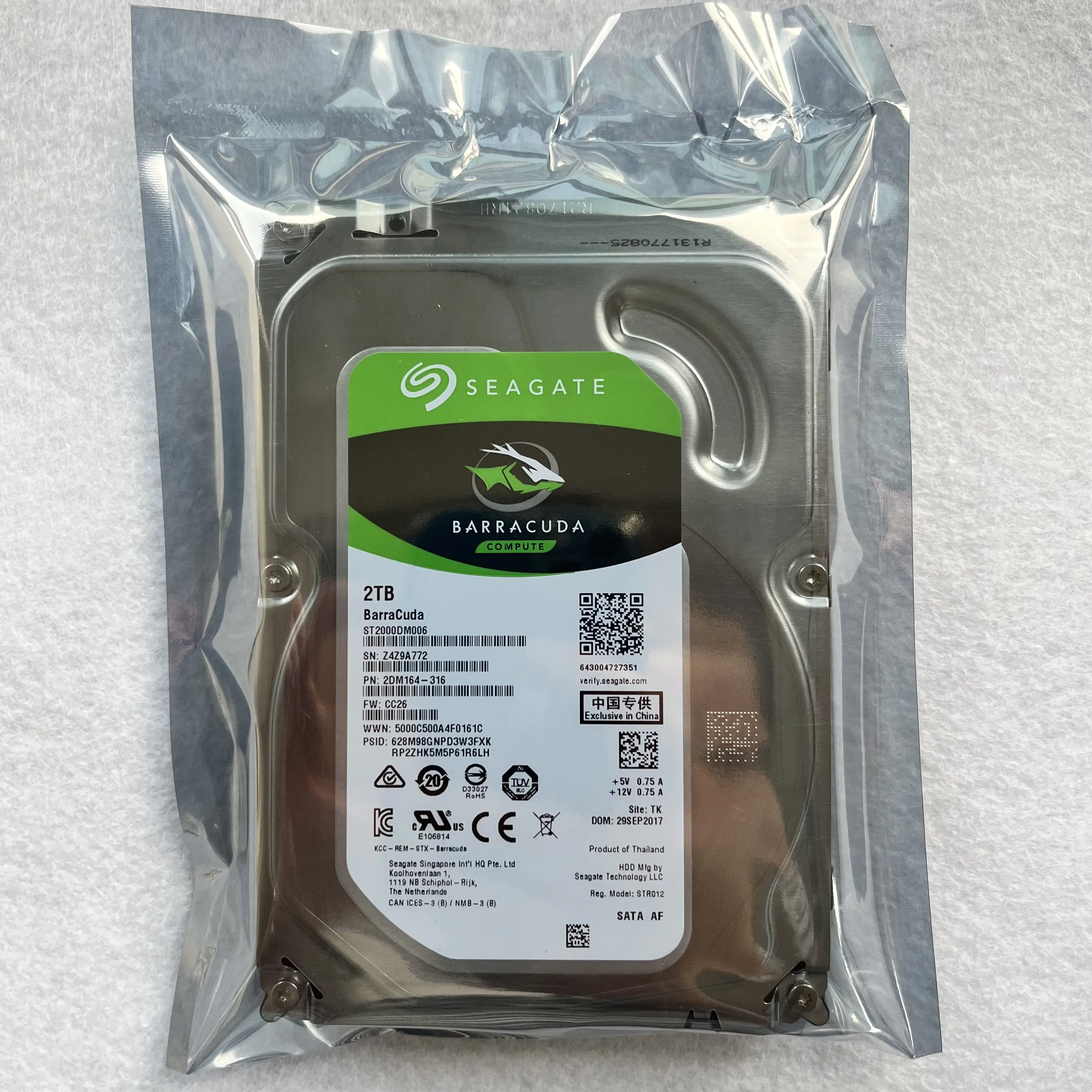 Test Health Hard Drive 3.5Inch Sata 2TB Second Hand Hard Disk