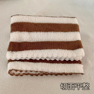 Toalla de Coral Cationico 35x75cm a Rayas de Secado Rápido para Uso Doméstico - Product Image 3