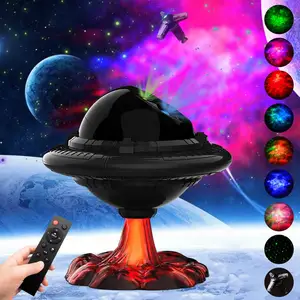 UFO Star Projector Night Light Galaxy Starry Nebula Projection Light With Timer