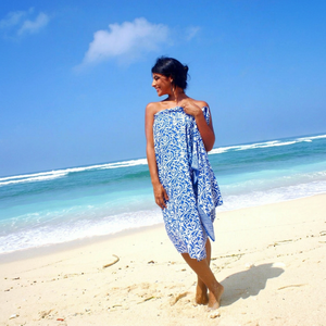 2026 Trendy Digital Printed Lady Beach Pareo Dress <b>Sarong</b> for Spring/Summer Traditional Beach Cover Girls <b>Bikini</b> <b>Sarongs</b> Natural - Product Image 1