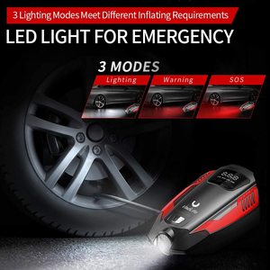 Compresseur portable multi-usage pour pneus <span class=keywords><strong>12</strong></span> <span class=keywords><strong>v</strong></span>, affichage numérique LED, compresseur d'air, <span class=keywords><strong>gonfleur</strong></span> de voiture équipé d'une lumière LED, vente en gros - Product Image 3
