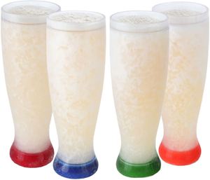 16OZ Plastic <b>Double</b> <b>Wall</b> Chiller Frosty Freezer Beer <b>Mugs</b> with Liquid Gel for Freezer Tumbler - Product Image 2