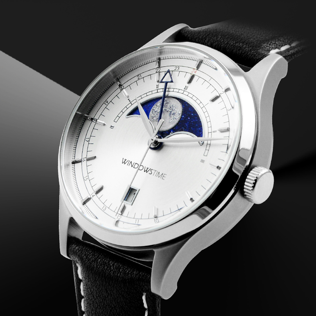 OEM Luxury Stainless Steel Men's Quartz Watch with Leather Strap Water Resistant 5BAR
