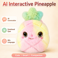 Peluche intelligente IA interactive avec fonction de lecture de contes, yeux LED et capteur tactile