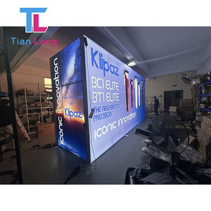 Vente en gros de boîte à lumière LED en tissu sans cadre, équipement de salon personnalisé avec cabines élégantes - Product Image 2