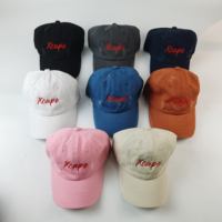 Gorra de Béisbol Personalizada con Logotipo Bordado, Estilo Vintage, de Mezclilla Lavada, de Algodón, Sin Estructura, de 6 Paneles, Ajustable, para Hombre y Mujer