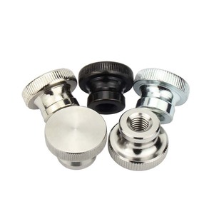 Zinc Plated M8 M10 Round Hand Adjusted Knurled Thumb Nut Through Hole Blind Tighten Nut - Product Image 3