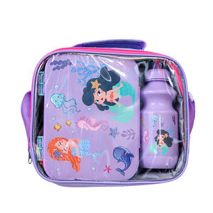 Portapranzo portatile e tazza d'acqua, con 3 scomparti per la scatola del pranzo per <span class=keywords><strong>bambini</strong></span>, adatto ai <span class=keywords><strong>bambini</strong></span> per andare a scuola - Product Image 1