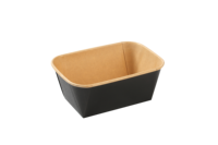 Boîte de transport en gros jetable SM7-TR1000 – Barquette carrée durable en papier kraft pour salades et aliments – Contenant à emporter