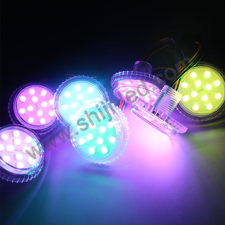 Full Color 24v Led Pixel 50mm Point Light for Playground Carousels