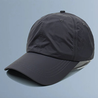 Gorra de béisbol de color sólido, transpirable, con protección solar, para deportes al aire libre, personalizada OEM/ODM, para hombres y mujeres