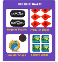 Autocollants en gel transparent de haute qualité personnalisés, étiquettes imperméables, logo personnalisé en résine époxy 3D, autocollant en dôme