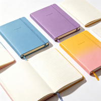 Kalemli Defter Özel Defter Baskısı PU Deri Kapaklı A6 Günlük Boş Sayfalı Kurdeleli Ayraç Özel Logo Öğrenciler İçin