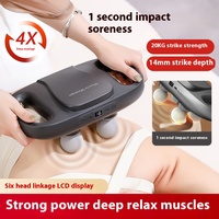 Masseur musculaire vibrant à 4 têtes Batterie Muscle Tissue Sports Best Deep Body Massage Gun
