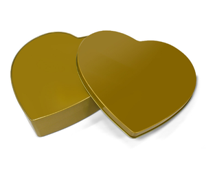 Bán Buôn Tùy Chỉnh Sang Trọng Kim Loại Rose Gold Tim Shaped Hộp Quà Tặng Lớn Trống Sắt Tin Cho Sô Cô La Cookie Kẹo - Product Image 4