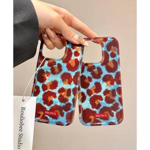 Funda de teléfono Blue Planet con estampado de leopardo, nueva funda de teléfono con lazo para Niñas para <span class=keywords><strong>Iphone</strong></span> XS <span class=keywords><strong>XR</strong></span> 11 12 13 14 15 16 Pro Max - Product Image 6