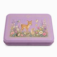 Boîte en étain rectangulaire personnalisée avec couvercle à charnière, conteneur métallique de qualité alimentaire pour l'emballage de chocolats, bonbons et cadeaux