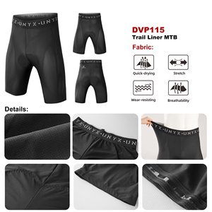 Darevie Black Custom Made Breathability Mtb Bike Under Shorts Mountain Bike Shorts Summer Cycling Shorts Underpants for Racing - Product Image 5