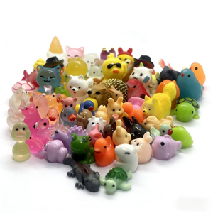 Mini figurines d'animaux en résine, petite variété d'animaux, figurines miniatures pour cadeaux, décorations de jardin, maison de poupée - Product Image 1