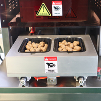 Machine d'emballage sous vide MAP-450, scelleuse de barquettes à atmosphère modifiée pour aliments, viande, poisson, plats préparés, remplissage d'azote, scelleuse de barquettes