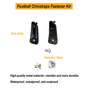 Kit de Sujeción de Correa de Barbilla para Casco Speedflex, Tornillos y Tuercas Metálicas Negras y Doradas, Kit de Sujeción de Correa de Barbilla Speed Flex - Product Image 2