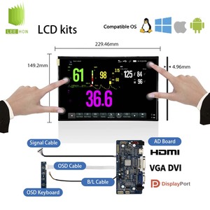 AUO 10.1 inch 1280x800 Màn hình LCD Bảng điều chỉnh g101evn01.0 10.1 inch <span class=keywords><strong>TFT</strong></span> IPS LCD hiển thị <span class=keywords><strong>40</strong></span> Pins LVDS LCD module - Product Image 3