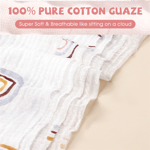 2025 multicolore 100% neonato Premium cotone bambino mussola panni morbidi per il viso del neonato asciugamano per la pelle sensibile - Product Image 6