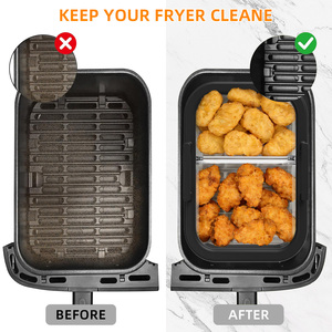 Manchon en silicone Issili pour plat de cuisson en verre de friteuse à air, plat de cuisson en verre pour friteuse à air Ninja AF400 - Product Image 4
