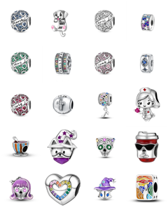 Ciondolo a forma di cuore con zirconi incastonati a canale, pietra portafortuna di dicembre, placcato argento/<span class=keywords><strong>oro</strong></span>/<span class=keywords><strong>oro</strong></span> rosa, unisex, per uso quotidiano, gioielli fai da te - Product Image 2