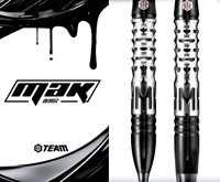 Collection de joueurs professionnels Caliburn Mak 19.5g 21.5g 23.5g Embouts en acier et souples 3 pièces Ensemble 90% fléchettes en tungstène