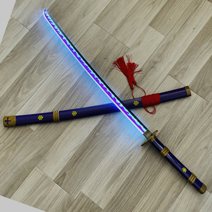 USB Typle C Rechargeable Lumineux Jouet Épée One Piece <span class=keywords><strong>Zoro</strong></span> Violet Emma <span class=keywords><strong>Katana</strong></span> 104cm - Product Image 3