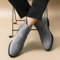 Chaussures habillées formelles pour hommes, bottes en cuir, Desert Chukka