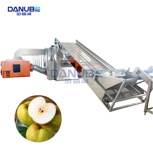 Équipement complet de nettoyage, pelage, décorticage, découpe et séchage des poires, sécheuse à bande maillée, machine de séchage des fruits - Product Image 1