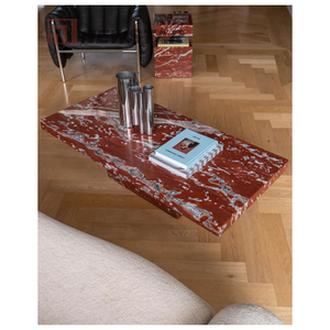 Natural Oval <strong>Round</strong> Stone Coffee <strong>Tables</strong> Custom Hotel Simple Reception Desk Luxury Home Travertine Marble <strong>Dining</strong> <strong>Table</strong> - Product Image 4