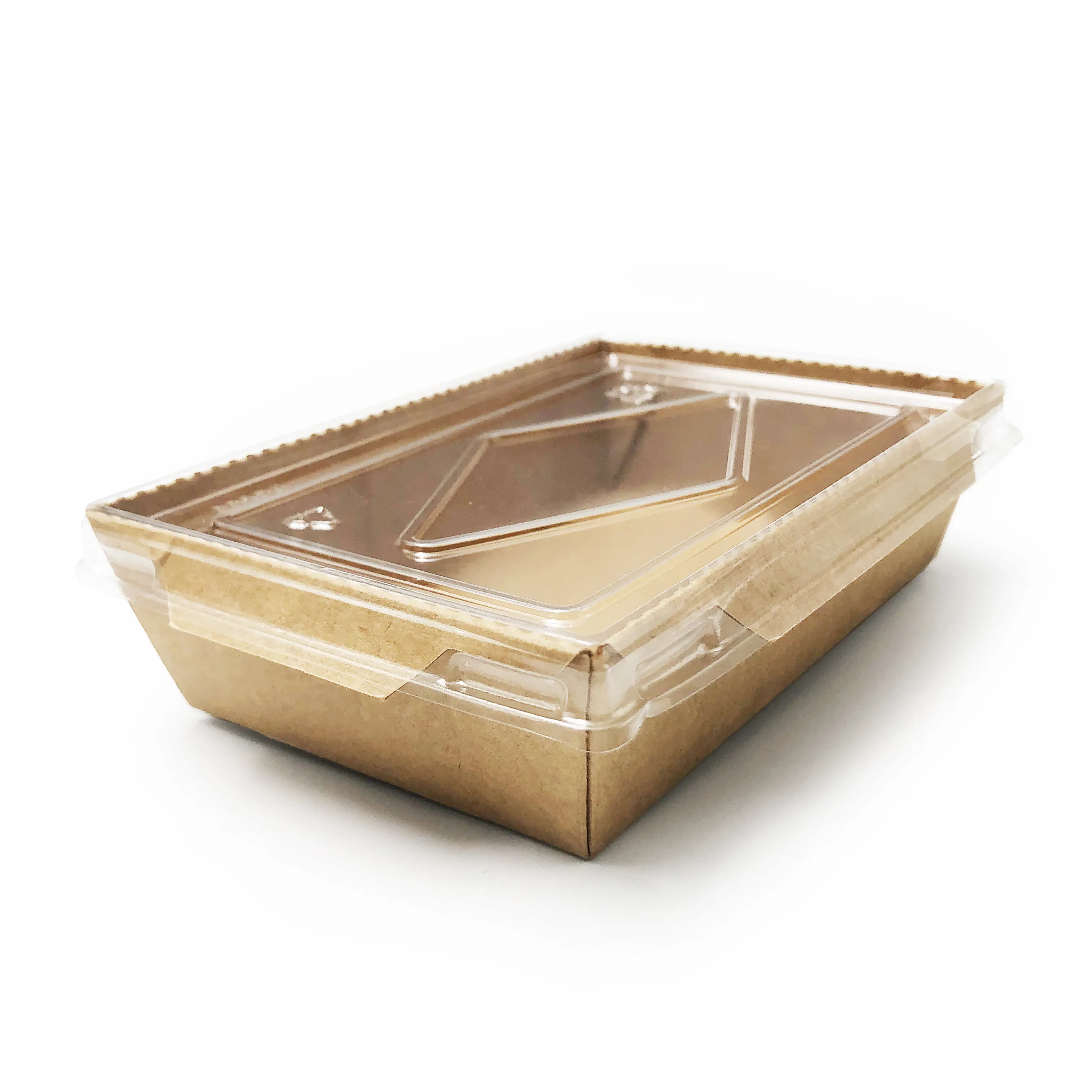 Rectangular disposable elegant paper food packing boxes up and down cover