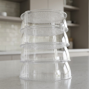Nouveau couvercle alimentaire en plastique isolé, écologique, multicouche, transparent, anti-insectes, avec poignée - Product Image 3